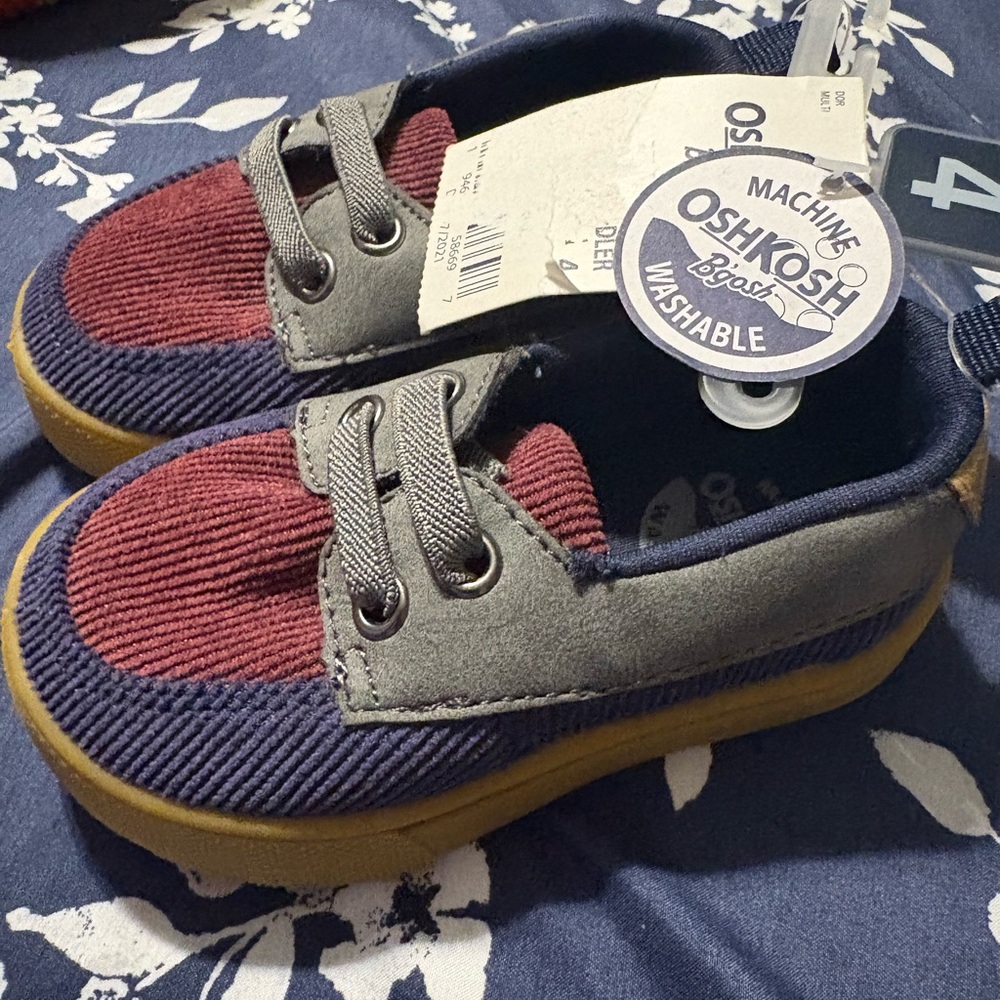 OshKosh B'gosh Red and Blue Kids Sneakers